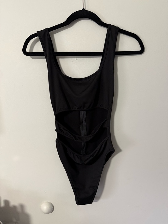 Tops - Black Bodysuit with cut outs